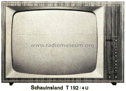 Schauinsland T192 /4U Automatic; SABA; Villingen (ID = 2617639) Televisión