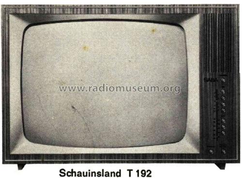 Schauinsland T192 Automatic; SABA; Villingen (ID = 2617614) Télévision