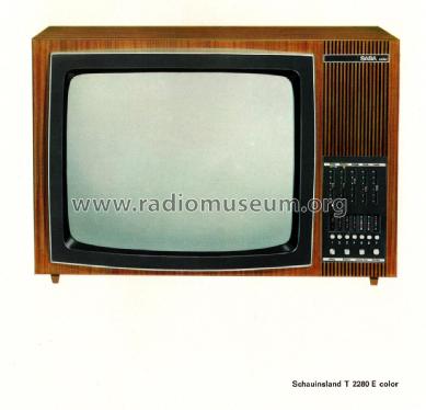Schauinsland T2280E color; SABA; Villingen (ID = 2960738) Television