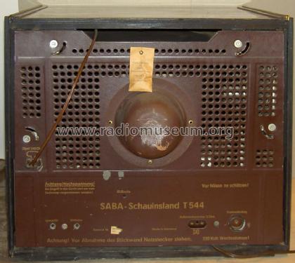 Schauinsland T544; SABA; Villingen (ID = 1187945) Television