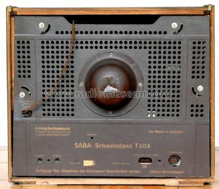 Schauinsland T604; SABA; Villingen (ID = 2675046) Télévision