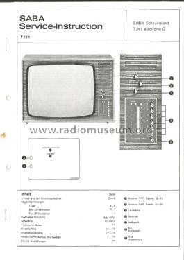 Schauinsland T241 electronic G; SABA; Villingen (ID = 1614743) Television