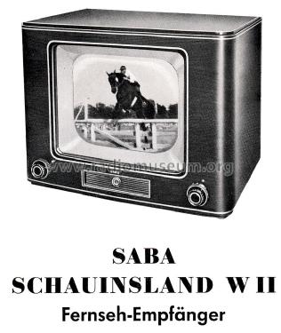 Schauinsland W II ; SABA; Villingen (ID = 2539679) Télévision