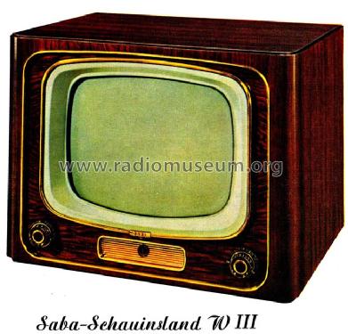 Schauinsland W III ; SABA; Villingen (ID = 319788) Fernseh-E