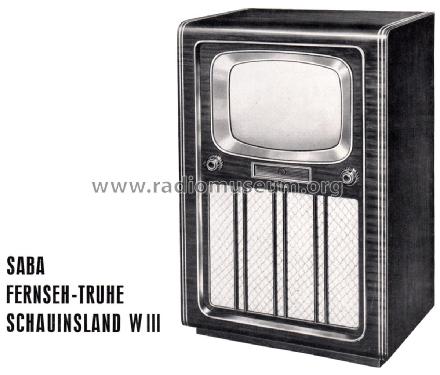 Schauinsland W III ; SABA; Villingen (ID = 2540838) Television