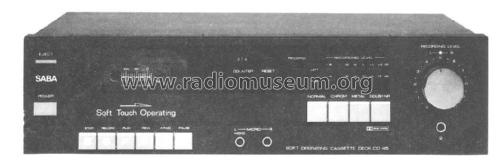 Soft Operating Cassette Deck CD 45; SABA; Villingen (ID = 2042240) Reg-Riprod