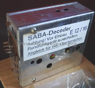 Stereo-Decoder E12 / 16; SABA; Villingen (ID = 1802564) mod-past25