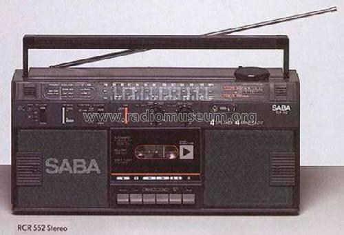 Stereo Radio Cassette Recorder RCR 552; SABA; Villingen (ID = 2059484) Radio