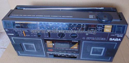 4 Band FM/SW/MW/LW Stereo Radio Cassette Recorder RCR 550; SABA; Villingen (ID = 2492477) Radio