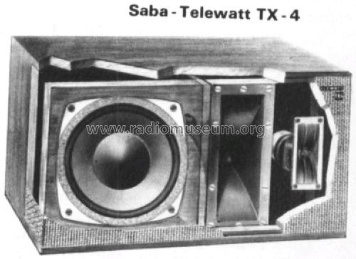 Telewatt TX4; SABA; Villingen (ID = 300215) Speaker-P