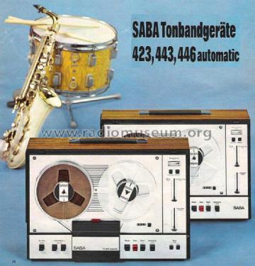 TG446 Automatic; SABA; Villingen (ID = 822008) R-Player