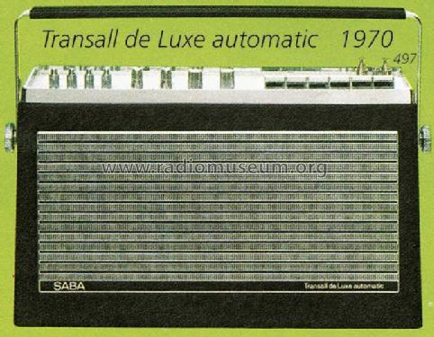Transall de Luxe automatic E; SABA; Villingen (ID = 746) Radio