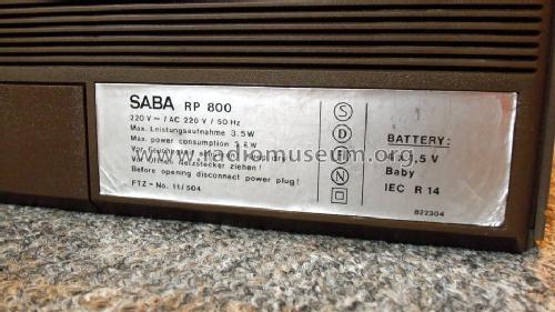 Transatlantic RP800; SABA; Villingen (ID = 1515065) Radio
