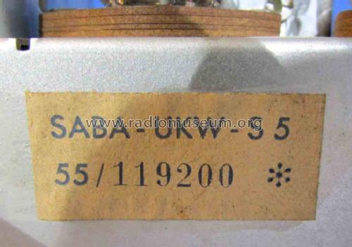 UKW-Einbausuper UKW-S5; SABA; Villingen (ID = 2002646) Adapter