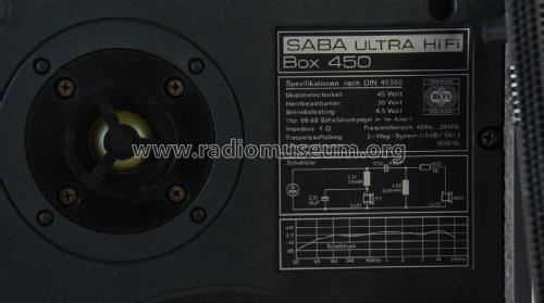 Ultra HiFi Lautsprecherbox 450; SABA; Villingen (ID = 2285465) Speaker-P