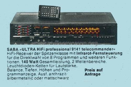 Ultra HiFi Professional 9141Tc Telecommander; SABA; Villingen (ID = 1769755) Radio