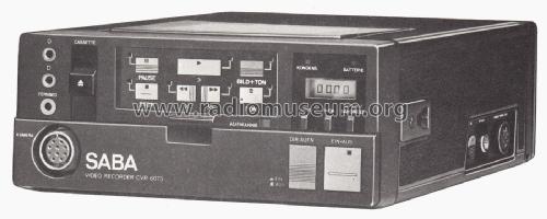 Ultracolor Compact-Video-Recorder CVR 6073 portable; SABA; Villingen (ID = 2050567) Sonido-V