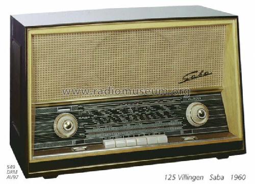 Villingen 125; SABA; Villingen (ID = 741) Radio