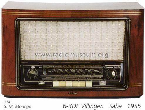 Villingen 6-3DE; SABA; Villingen (ID = 739) Radio