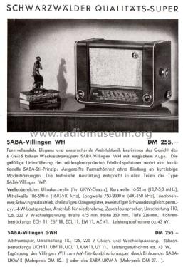 Villingen W; SABA; Villingen (ID = 627841) Radio