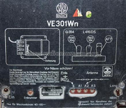 Volksempfänger VE301Wn; SABA; Villingen (ID = 1329063) Radio