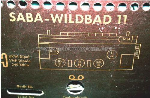 Wildbad 11; SABA; Villingen (ID = 63226) Radio