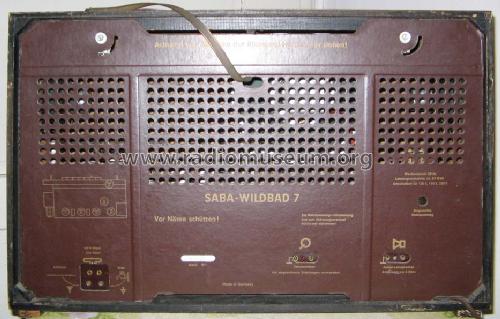 Wildbad 7; SABA; Villingen (ID = 214972) Radio