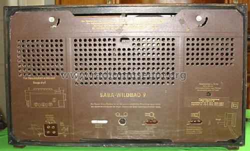 Wildbad 9; SABA; Villingen (ID = 57309) Radio