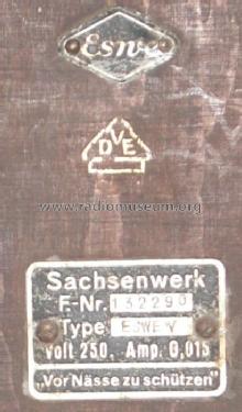 Eswe V ; Sachsenwerk bis 1945 (ID = 384159) Lautspr.-K