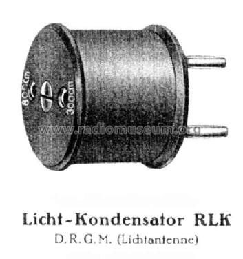 Licht-Kondensator RLK; Sachsenwerk bis 1945 (ID = 324652) mod-past25