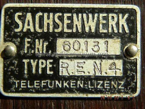 Neutrodyne REN4; Sachsenwerk bis 1945 (ID = 994014) Radio