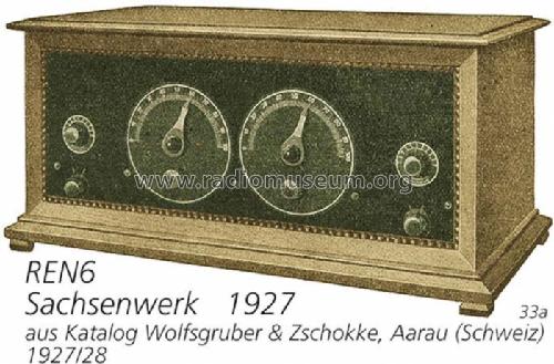 Neutrodyne REN6; Sachsenwerk bis 1945 (ID = 753) Radio
