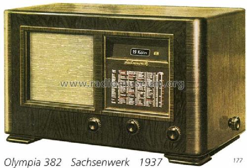 Olympia 382GWK; Sachsenwerk bis 1945 (ID = 708490) Radio