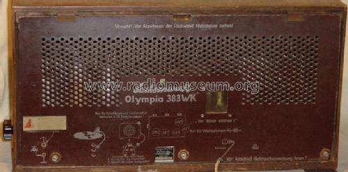 Olympia 383WK; Sachsenwerk bis 1945 (ID = 12095) Radio