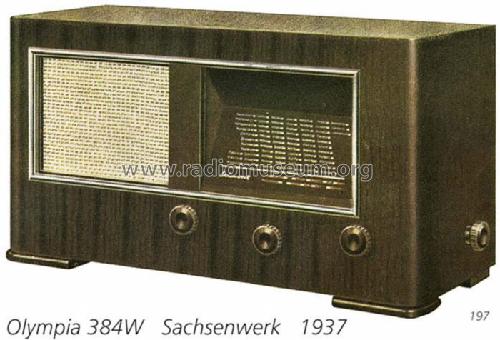 Olympia 384W; Sachsenwerk bis 1945 (ID = 768) Radio