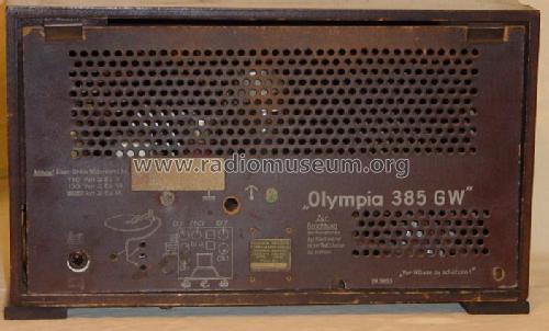 Olympia 385GW; Sachsenwerk bis 1945 (ID = 3365) Radio