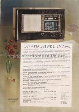 Olympia 391WK; Sachsenwerk bis 1945 (ID = 38206) Radio