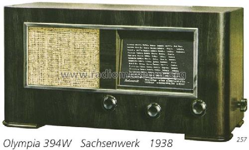 Olympia 394W; Sachsenwerk bis 1945 (ID = 774) Radio