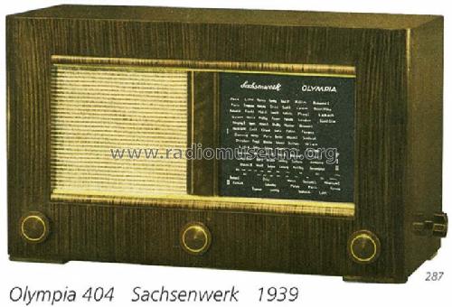 Olympia 404W; Sachsenwerk bis 1945 (ID = 708498) Radio