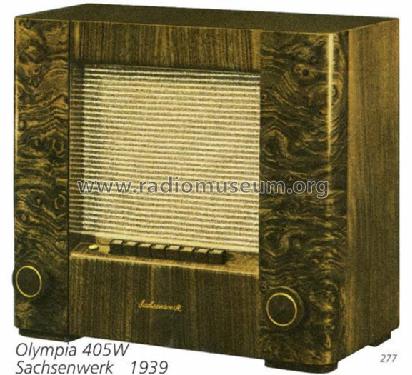 Olympia 405W; Sachsenwerk bis 1945 (ID = 776) Radio