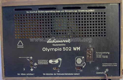 Olympia 502WM; Sachsenwerk (ID = 115289) Radio