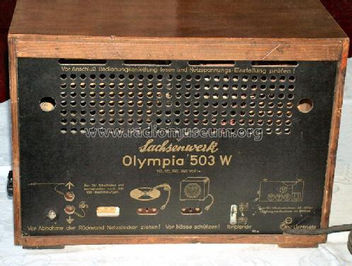 Olympia 503W; Sachsenwerk (ID = 429370) Radio