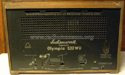 Olympia 532WU; Sachsenwerk (ID = 157297) Radio