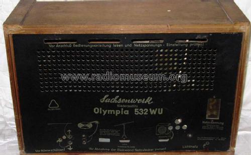 Olympia 532WU; Sachsenwerk (ID = 903769) Radio