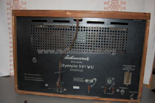 Olympia 551WU; Sachsenwerk (ID = 1658648) Radio