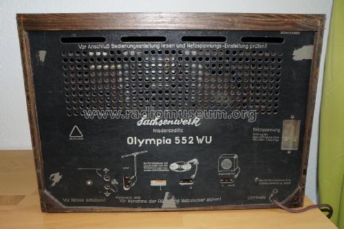 Olympia 552WU; Sachsenwerk (ID = 2011830) Radio