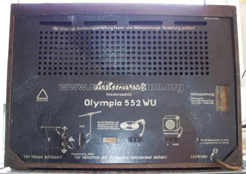 Olympia 552WU; Sachsenwerk (ID = 955362) Radio