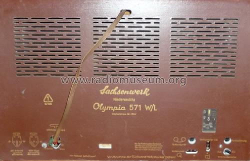 Olympia 571W/L; Sachsenwerk (ID = 974506) Radio