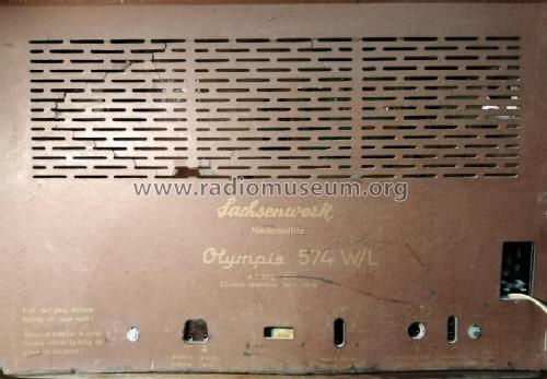 Olympia 574W/L; Sachsenwerk (ID = 2460573) Radio