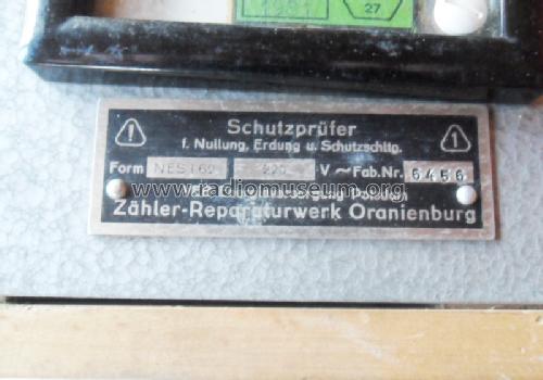 Schutzprüfer NES I/62; Zähler-Reparaturwerk (ID = 1620345) Equipment